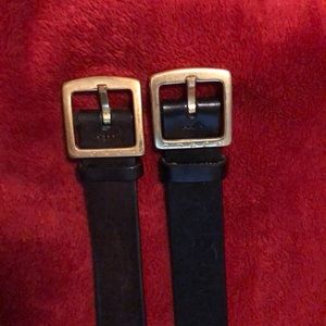 Two Coach Leather Belts